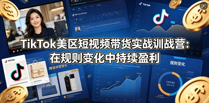 TikTok美区短视频带货实战营：掌握规则变化，持续稳定盈利插图