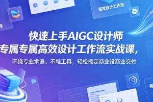 AIGC设计师高效实战课:零术语、少工具,快速搞定商业设计交付