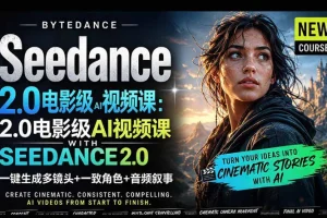 字节跳动Seedance 2.0 AI视频生成教程:一键制作多镜头、一致角色与音频叙事(中英字幕)