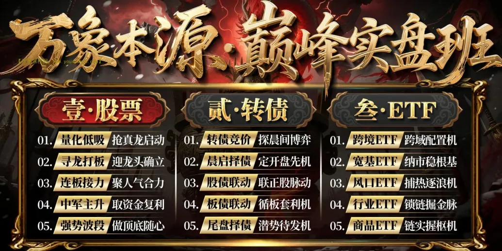 树帆卓妍万象本源巅峰实盘班：实战交易技巧与策略深度解析插图