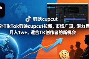 海外TikTok剪映CapCut拉新：市场潜力大，月入1万+，TK创作者不可错过的新机会