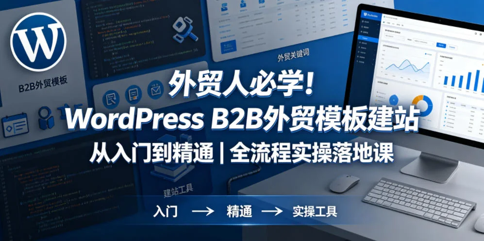 外贸B2B建站全流程实操：WordPress模板从入门到精通教程插图