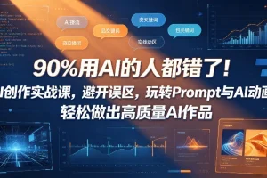 AI创作实战课:避开Prompt误区,轻松做出高质量AI动画作品