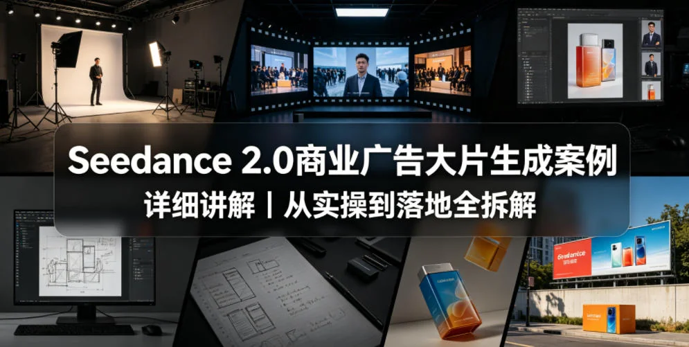 Seedance 2.0商业广告大片生成实操指南|从案例拆解到落地全流程详解插图 Seedance 2.0商业广告大片生成实操指南|从案例拆解到落地全流程详解插图