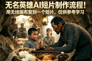 AI短片制作全流程详解:用无线画布复刻无名英雄短片(附学习参考)