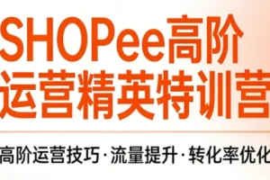 梦凡老师Shopee虾皮高阶运营课程：实战技巧与爆单策略全解析