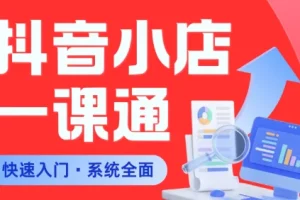 李老师抖音小店系统课程:从0到1新手入门实战教程