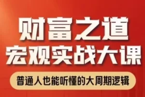任泽平宏观实战大课：揭秘财富增长之道与投资策略