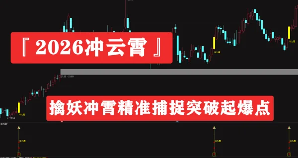 2026冲云霄套装擒龙指标：精准捕捉突破起爆点，电脑手机通用源码分享插图