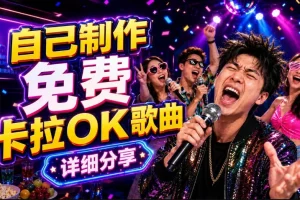 零基础AI免费制作卡拉OK视频教程：歌曲生成、音轨分离、字幕制作到导出全流程