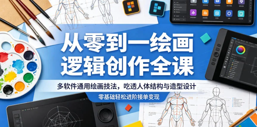 零基础学绘画:人体结构与造型设计全攻略,多软件通用技法助你轻松接单变现插图 零基础学绘画:人体结构与造型设计全攻略,多软件通用技法助你轻松接单变现插图