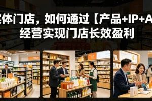 实体门店如何用“产品+IP+AI”模式实现长效盈利？实战指南