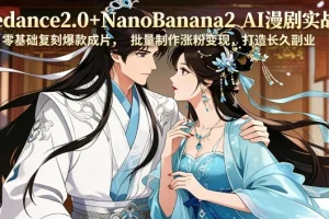 Seedance2.0+NanoBanana2 AI漫剧实战课：零基础复刻爆款，轻松涨粉变现，打造长久副业收益