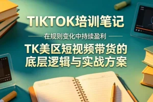 视界跨境TK培训笔记：美区短视频带货底层逻辑与实战方案，规则变化中持续盈利