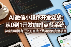 AI微信小程序开发实战：从零搭建咖啡点餐系统，快速上线完整项目