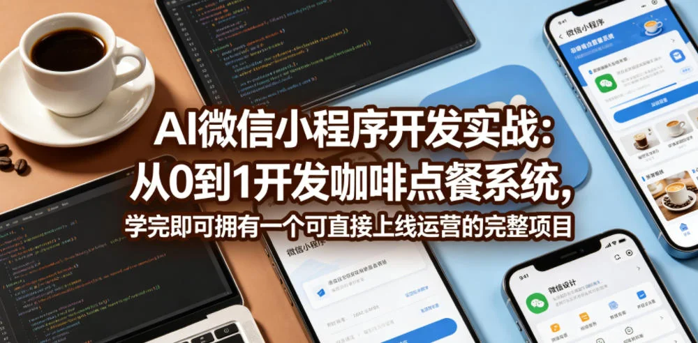AI微信小程序开发实战：从零搭建咖啡点餐系统，快速上线完整项目插图