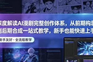 AI漫剧创作全流程教学：从前期构思到后期合成，新手快速上手指南