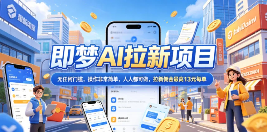 2026即梦AI拉新项目最新玩法:零门槛操作,人人可做,佣金最高13元/单(6月更新)插图 2026即梦AI拉新项目最新玩法:零门槛操作,人人可做,佣金最高13元/单(6月更新)插图