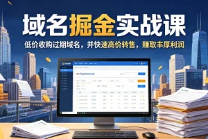 域名交易掘金实战课：低价收购过期域名，高价转售赚取利润（双语字幕）