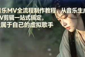 AI音乐MV制作全攻略：从生成到剪辑，零基础打造专属虚拟歌手教程