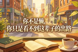 付费文章深度解析:你不是懒,而是找不到人生出路