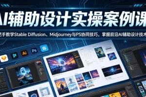 AI辅助设计实操：Stable Diffusion+Midjourney+PS协同技巧，手把手掌握前沿技术