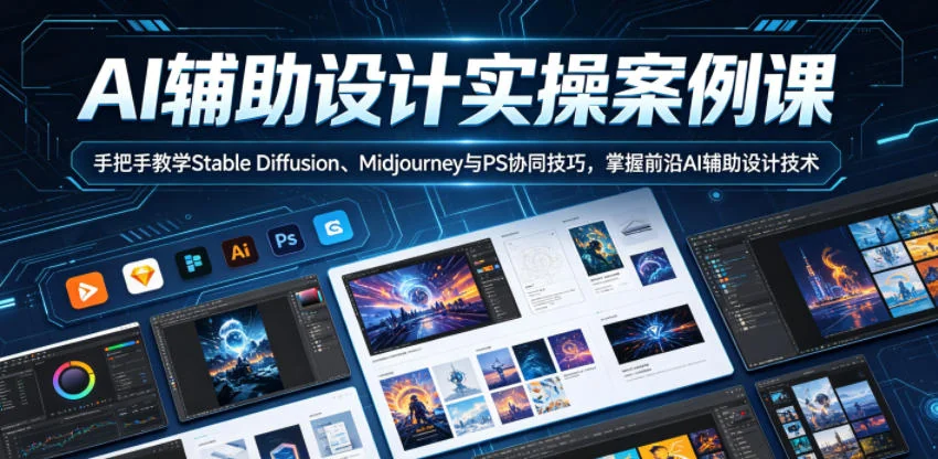 AI辅助设计实操:Stable Diffusion+Midjourney+PS协同技巧,手把手掌握前沿技术插图 AI辅助设计实操:Stable Diffusion+Midjourney+PS协同技巧,手把手掌握前沿技术插图