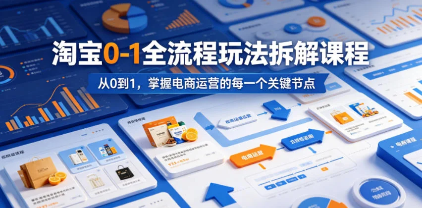 淘宝0-1全流程玩法拆解:从入门到精通,掌握电商运营关键节点插图 淘宝0-1全流程玩法拆解:从入门到精通,掌握电商运营关键节点插图