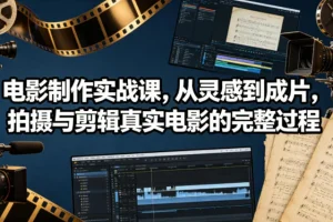 电影制作实战课：从灵感到成片，完整拍摄与剪辑真实电影全流程【中英双语字幕】