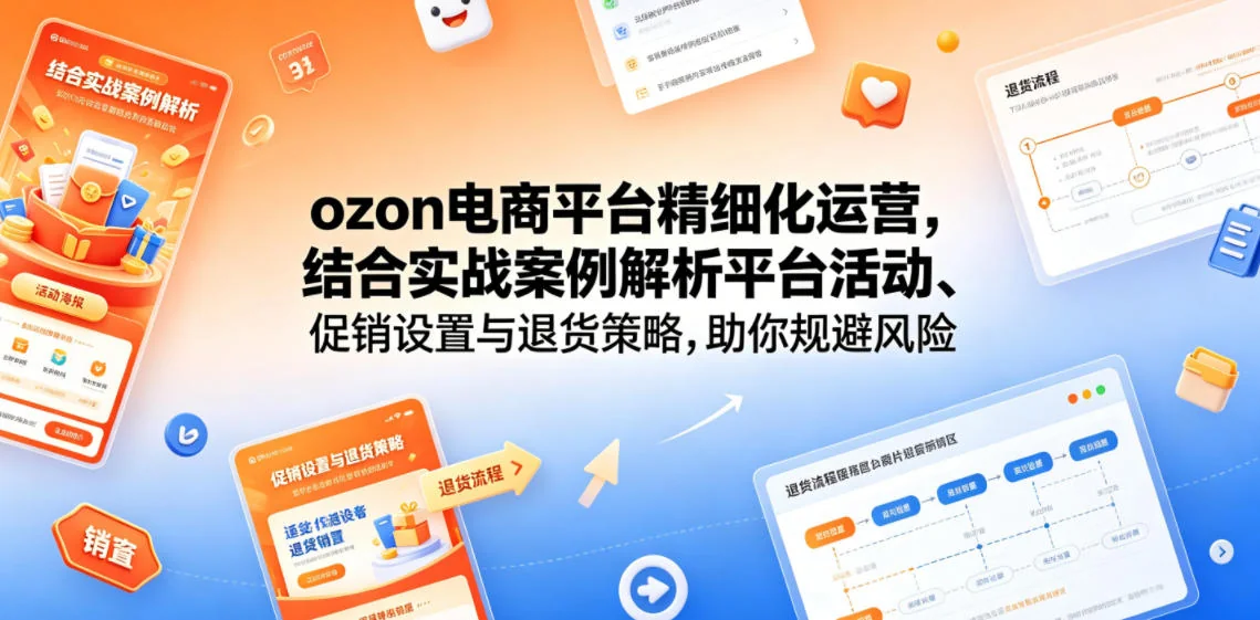 Ozon电商精细化运营实战:平台活动、促销设置与退货策略,助你规避风险提升销量插图 Ozon电商精细化运营实战:平台活动、促销设置与退货策略,助你规避风险提升销量插图