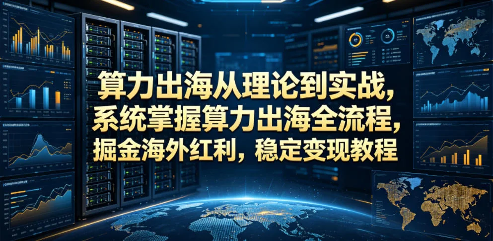 算力出海实战指南：从理论到全流程操作，系统掌握海外红利与稳定变现方法插图