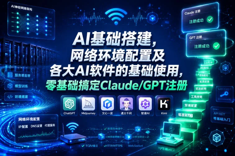 零基础AI入门：网络环境配置与Claude/GPT注册教程，手把手搞定基础搭建插图