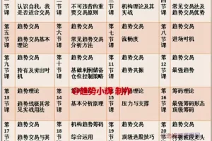 趋势交易系统课视频（20集）：从入门到精通的实战教程 | 趋势小辉
