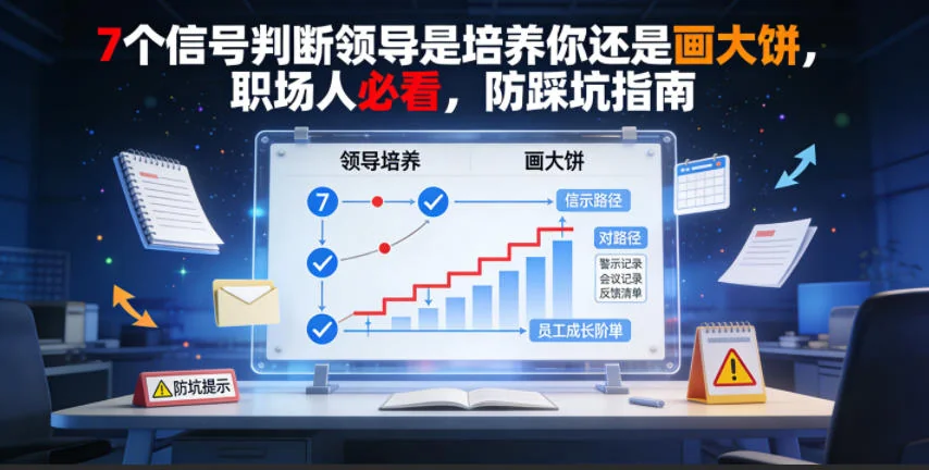 7个关键信号：识别领导是培养你还是画大饼，职场人必备防踩坑指南插图