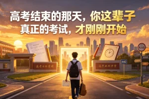 高考结束那天,你的人生真正考试才刚开始:付费深度解析