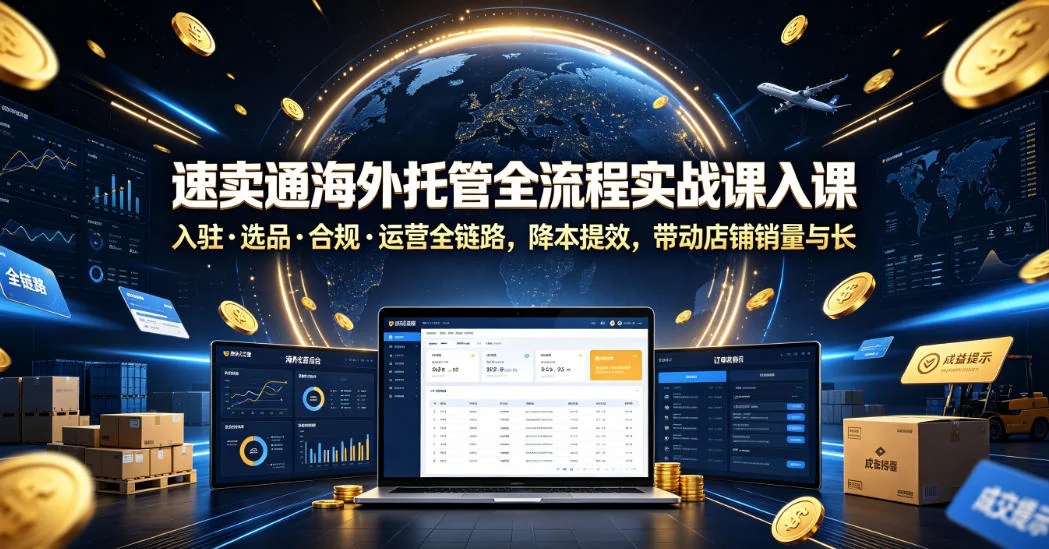 速卖通海外托管全流程实战:入驻、选品、合规与运营全链路指南,降本提效提升店铺销量与收益插图 速卖通海外托管全流程实战:入驻、选品、合规与运营全链路指南,降本提效提升店铺销量与收益插图