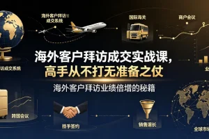 海外客户拜访成交实战课:高手准备策略与业绩倍增秘籍