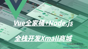 Vue全家桶+Node.js全栈开发Xmall商城视频课程
