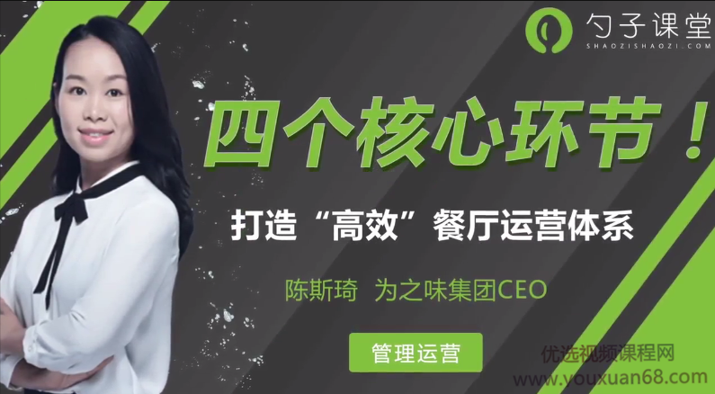 陈思琦-四个核心环节打造高效餐厅运营体系
