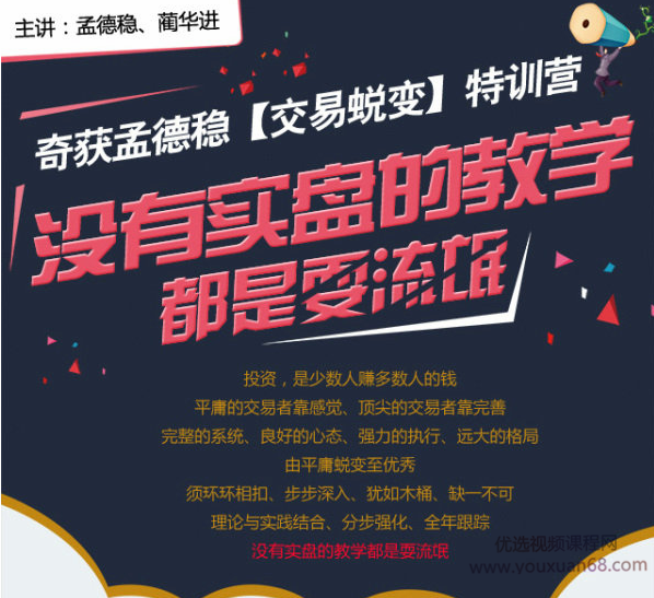 奇获孟德稳 期货《交易蜕变》特训营