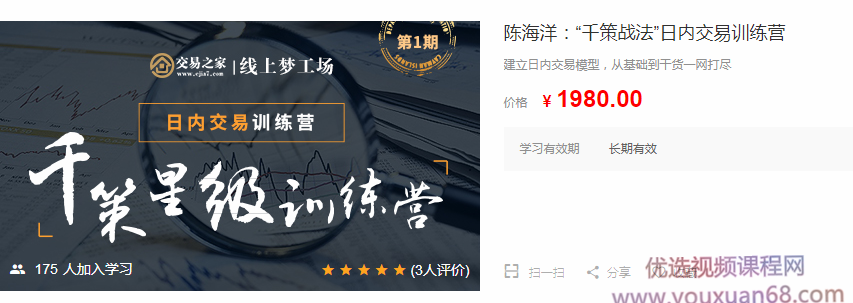 陈海洋：“千策战法”日内交易训练营