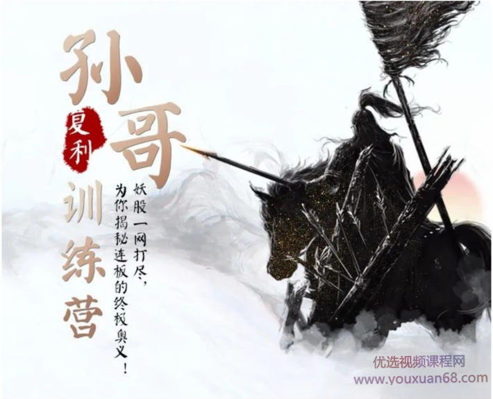 2021孙哥复利训练营，妖股一网打尽，揭秘连板的终极奥义