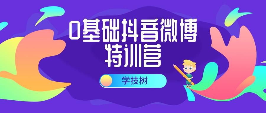 0基础抖音微博特训营