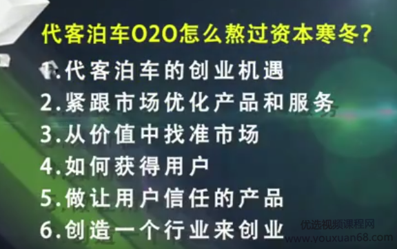 悠泊CEO孟超代客泊车创业案例分享