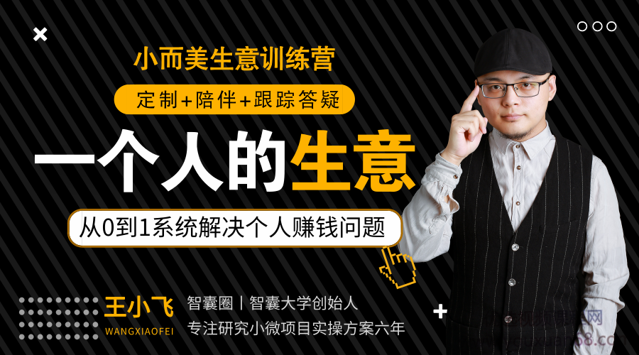 王小飞：一个人的生意，从0到1，系统解决个人赚钱问题