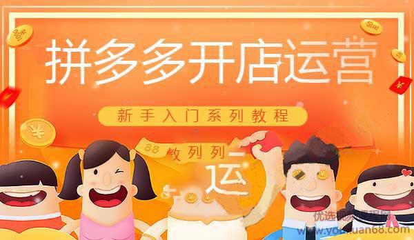 [讲师路遥]适合新手小白的电商拼多多开店运营入门系统培训教程