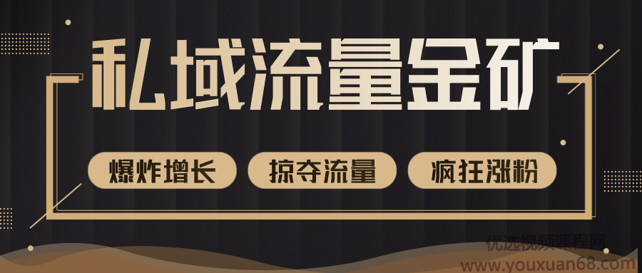 私域流量的金矿，循环获取各大媒体精准流量，无限复制网红的精准流量！...