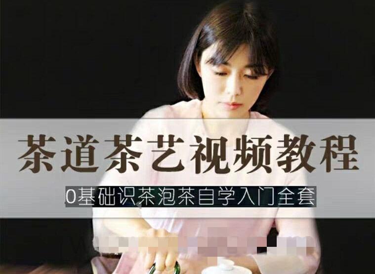 茶艺茶道视频教程 零基础识茶泡茶自学入门全套
