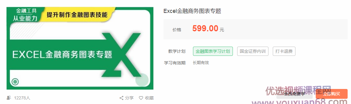 华尔街学堂Excel金融商务图表专题