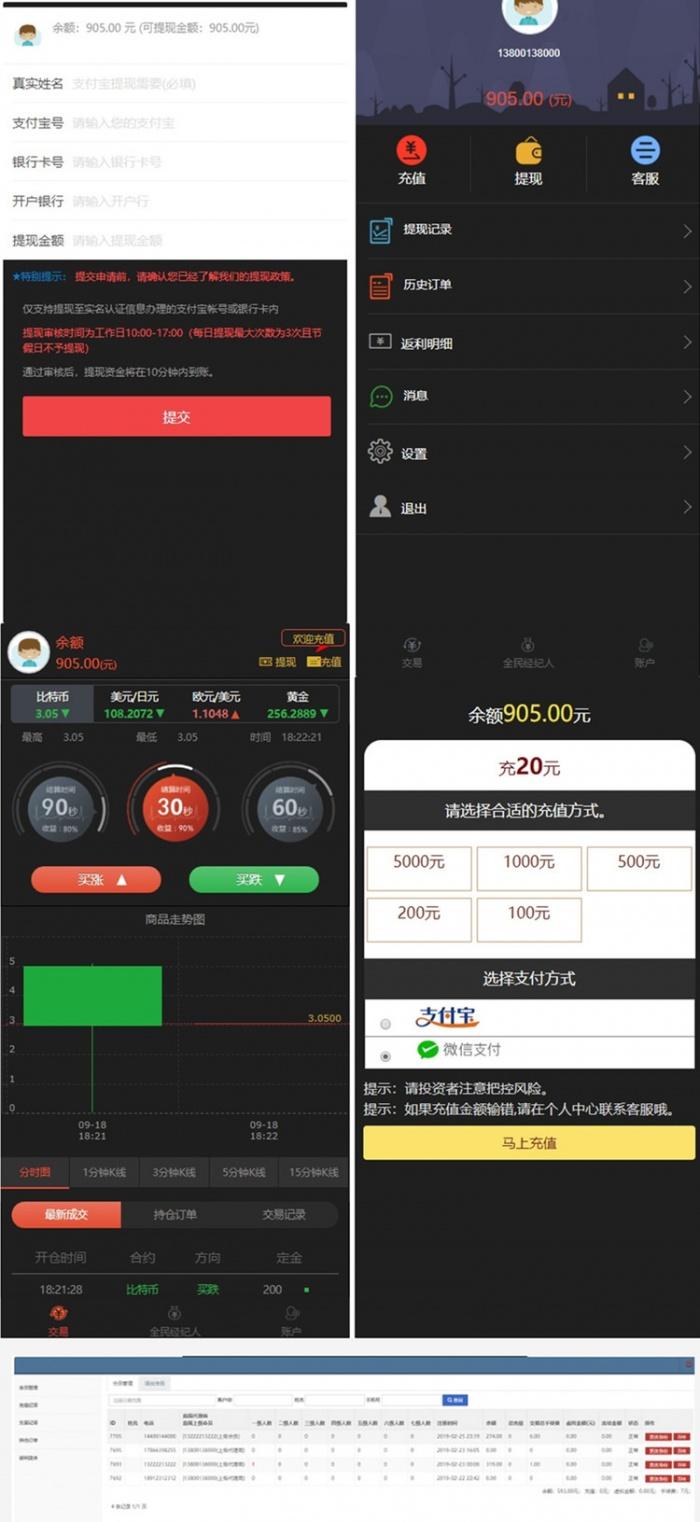 最新：风控版微盘时间盘微交易系统源码-附带安装说明